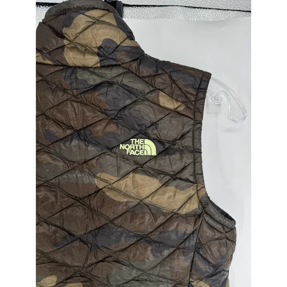 The North Face Thermoball Vest Womens XS Puffer Camo Quilted Insulated Full Zip
